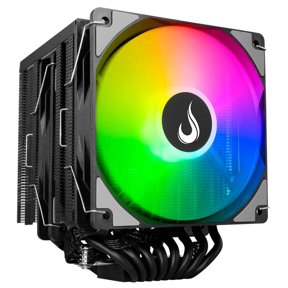 Air Cooler Gamer Rise Mode Storm 8 Black, ARGB, AMD/Intel, 120mm, Preto - RM-ACST-ARGB-B