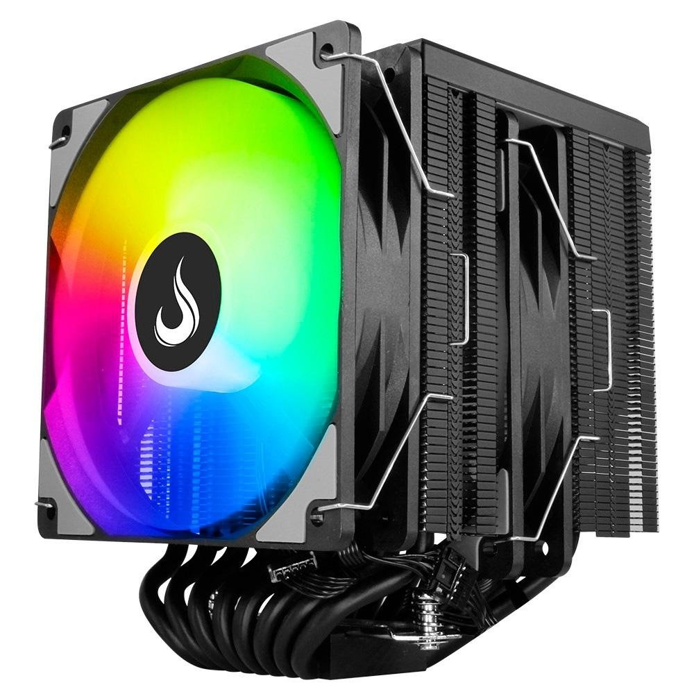 Air Cooler Gamer Rise Mode Storm 8 Black, ARGB, AMD/Intel, 120mm, Preto - RM-ACST-ARGB-B