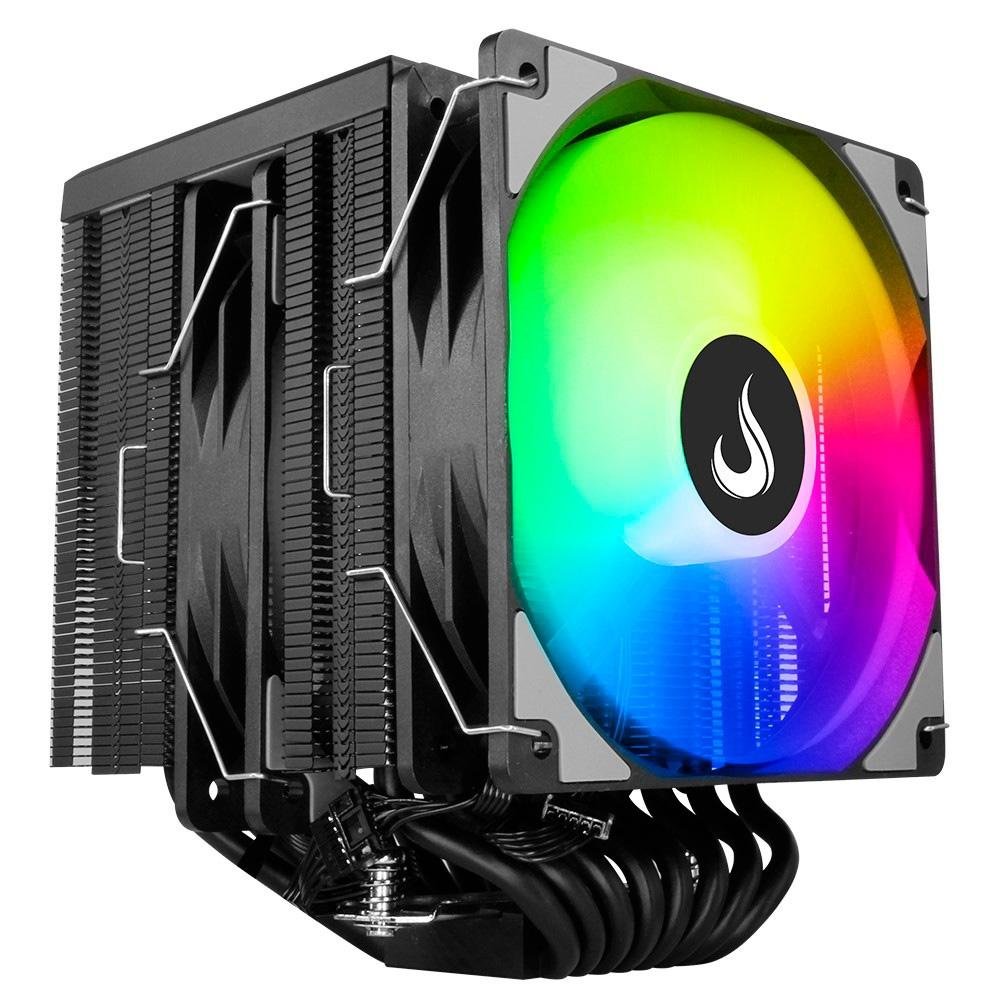 Air Cooler Gamer Rise Mode Storm 8 Black, ARGB, AMD/Intel, 120mm, Preto - RM-ACST-ARGB-B