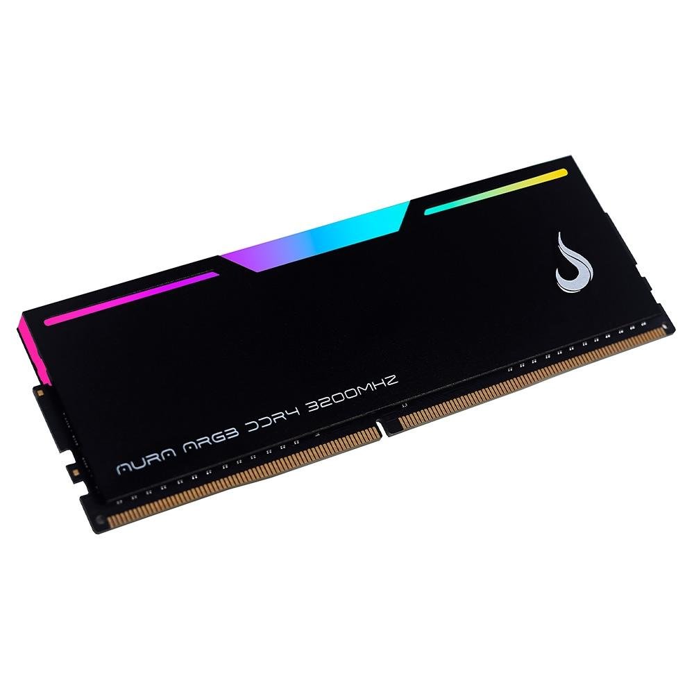 Memória RAM Gamer Rise Mode Aura, ARGB, 16GB, 3200MHz, DDR4, CL19, Preto - RM-D4AB-16G-3200ARGB