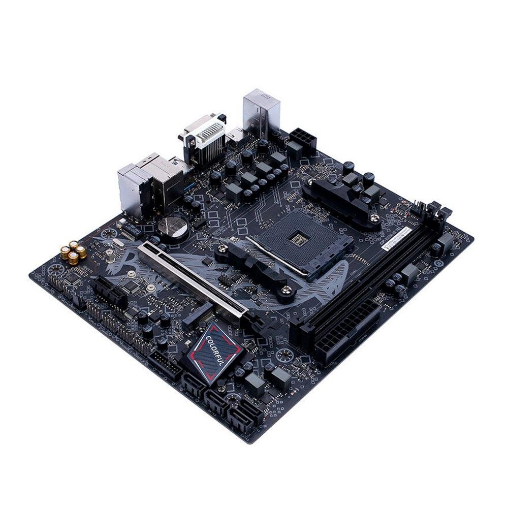 Placa-Mãe Colorful Battle-AX B550M-D PRO GAMING FROZEN V14, Chipset B550, AMD AM4, mAXT, DDR4, Preto - BAX-B550MD-DDR4-WW Placa-Mãe Colorful Battle-AX B550M-D PRO GAMING FROZEN V14, Chipset B550, AMD AM4, mAXT, DDR4, Preto - BAX-B550MD-DDR4-WW