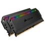 Memória RAM Corsair Dominator Platinum RGB, 64GB (2x32GB), 3200MHz, DDR4, CL16, Preto - CMT64GX4M2E3200C16