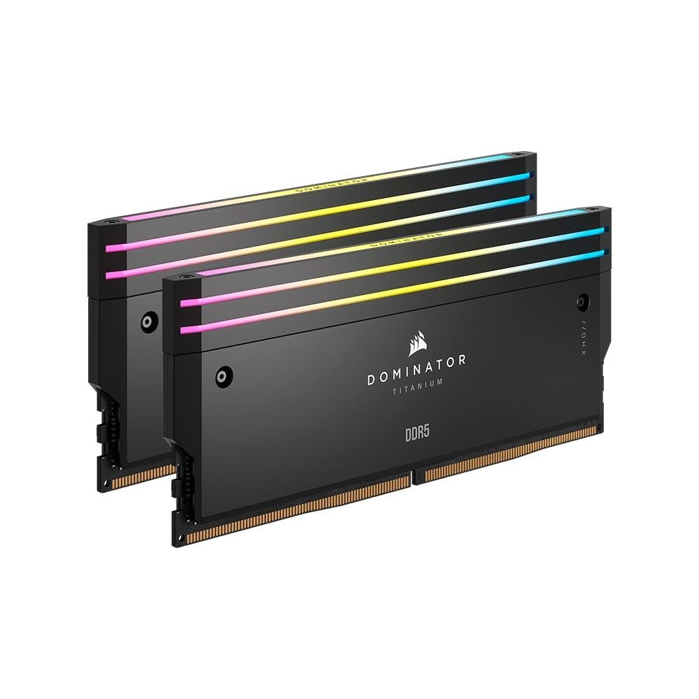 Memória RAM Corsair Dominator Titanium RGB, 48GB (2x24GB), 6000MHz, DDR5, CL30, Otimizado Intel XMP, Preto - CMP48GX5M2B6000C30