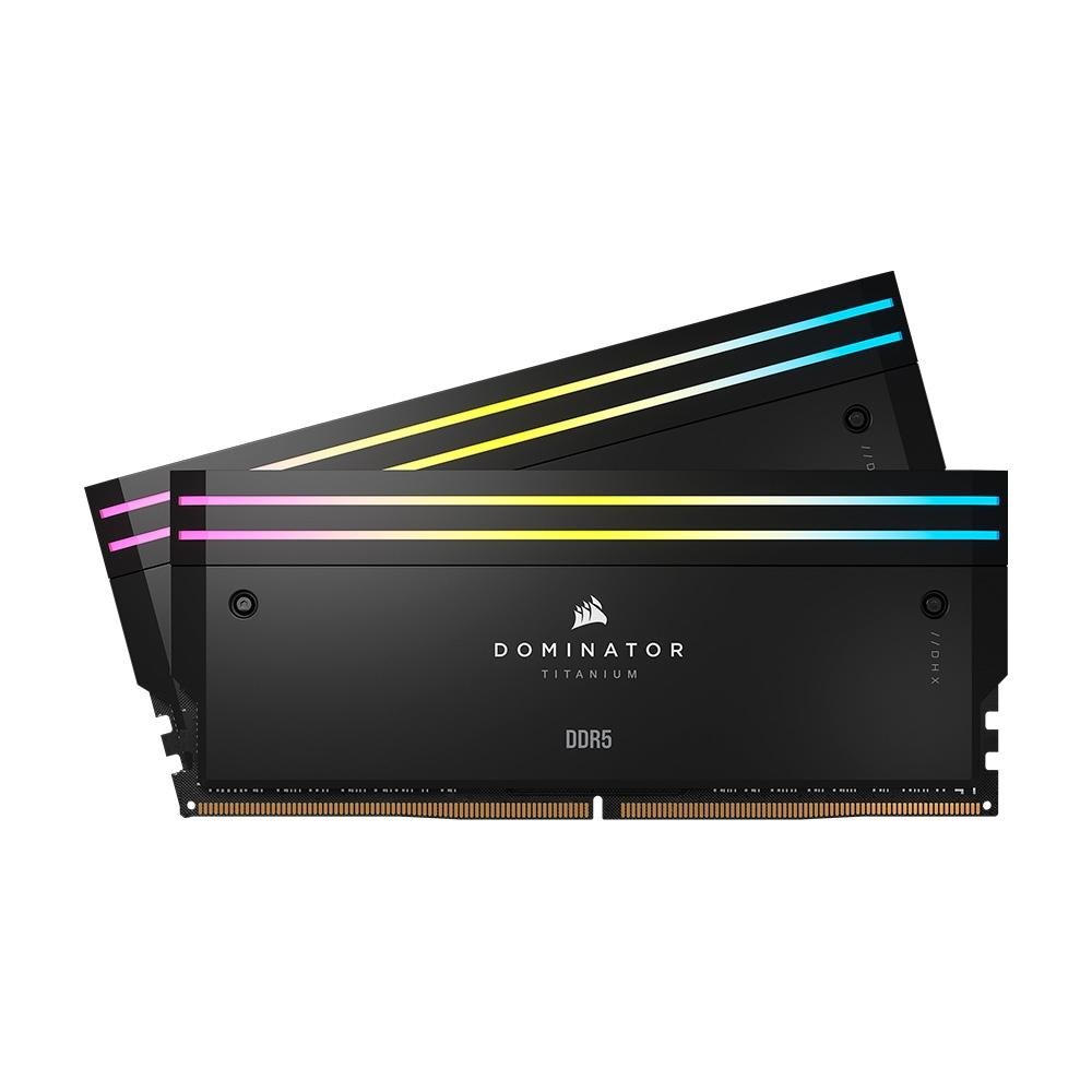 Memória RAM Corsair Dominator Titanium RGB, 48GB (2x24GB), 6000MHz, DDR5, CL30, Otimizado Intel XMP, Preto - CMP48GX5M2B6000C30