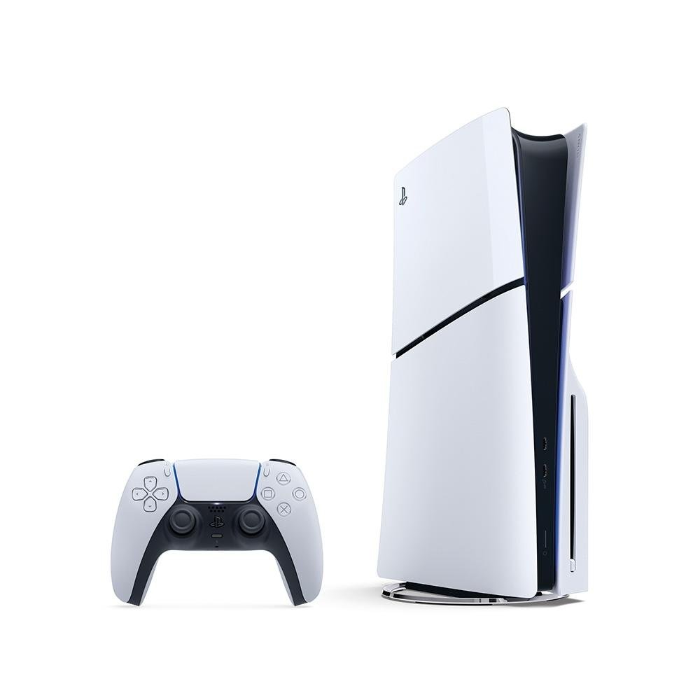 Console PlayStation 5 Slim Sony, SSD 1TB, Com Controle Sem Fio DualSense, Branco + 2 Jogos - 1000038899