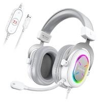 Headset Gamer Fifine H9, Som Surround 7.1, USB, Console e PC, Preto - H9
