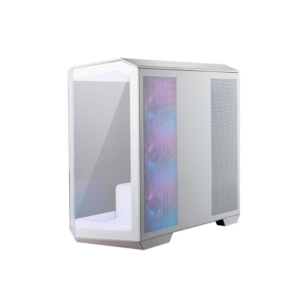 Gabinete Gamer MSI MAG Pano M100R PZ White, Mini Tower, Lateral em Vidro, 4x FANs ARGB, M-ATX, Branco - 306-7G24W21-809