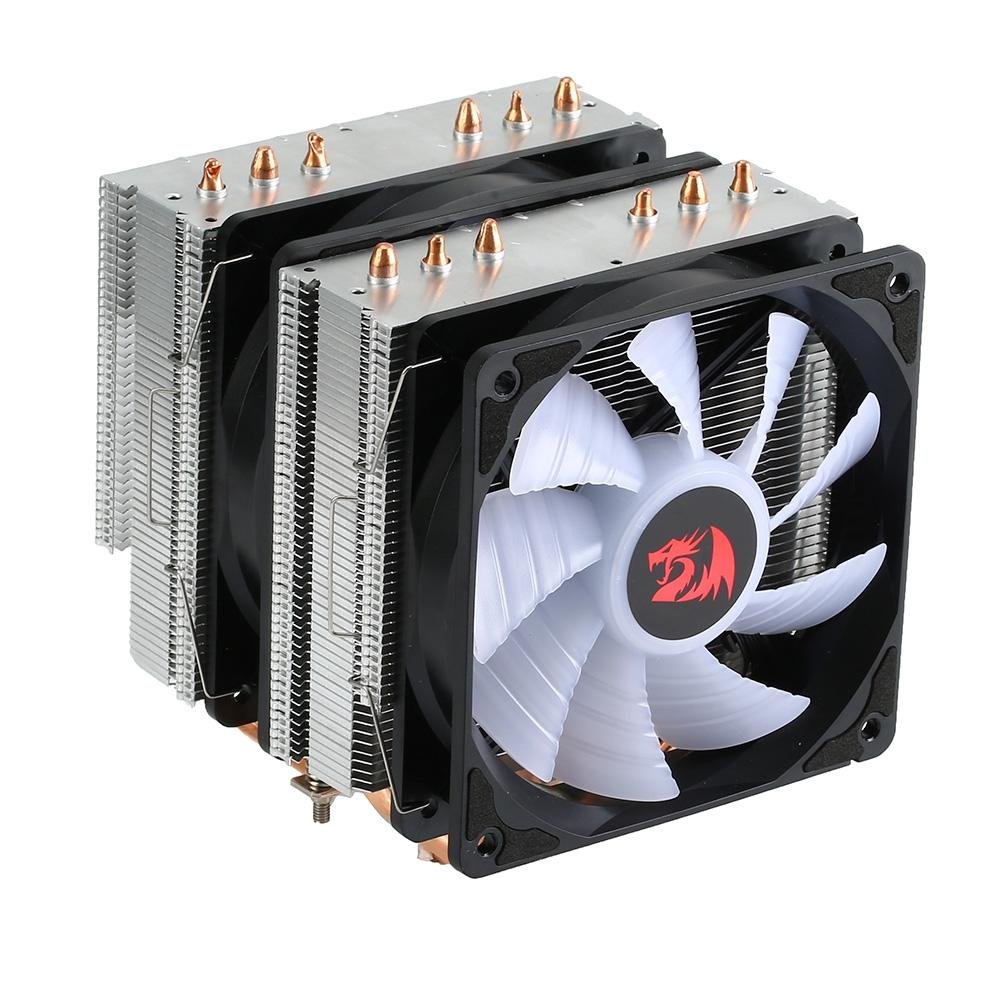 Air Cooler Redragon Rind CC-1054-RGB, RGB, AMD/Intel, 120mm, Preto - CC-1054-RGB