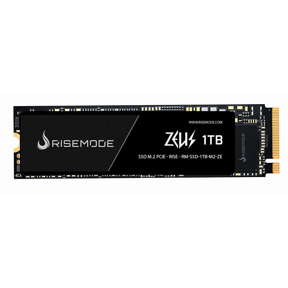 SSD Rise Mode 1TB, M.2 Nvme, Zeus Series, Leitura: 5200MB/s e Gravação: 4600MB/s - RM-SSD-1TB-M2-ZE SSD Rise Mode 1TB, M.2 Nvme, Zeus Series, Leitura: 5200MB/s e Gravação: 4600MB/s - RM-SSD-1TB-M2-ZE