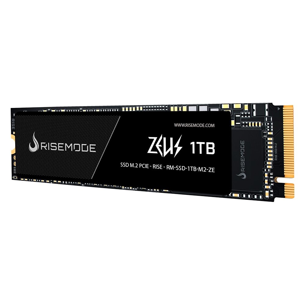 SSD Rise Mode 1TB, M.2 Nvme, Zeus Series, Leitura: 5200MB/s e Gravação: 4600MB/s - RM-SSD-1TB-M2-ZE SSD Rise Mode 1TB, M.2 Nvme, Zeus Series, Leitura: 5200MB/s e Gravação: 4600MB/s - RM-SSD-1TB-M2-ZE