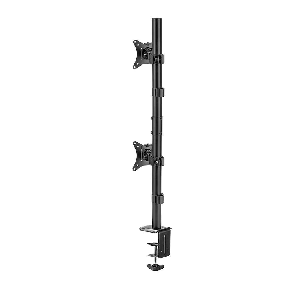 Suporte de Mesa Vertical para 2 Monitores de 17" a 32" Vinik, Ajuste de rotação, VESA, Preto - SMD420B