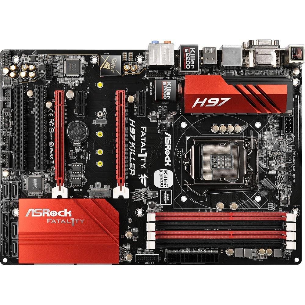 Placa-Mãe ASRock p/ Intel LGA 1150 ATX Fatal1ty H97 Killer M.2, D-Sub, DVI-D, HDMI, 6 x USB 3.0