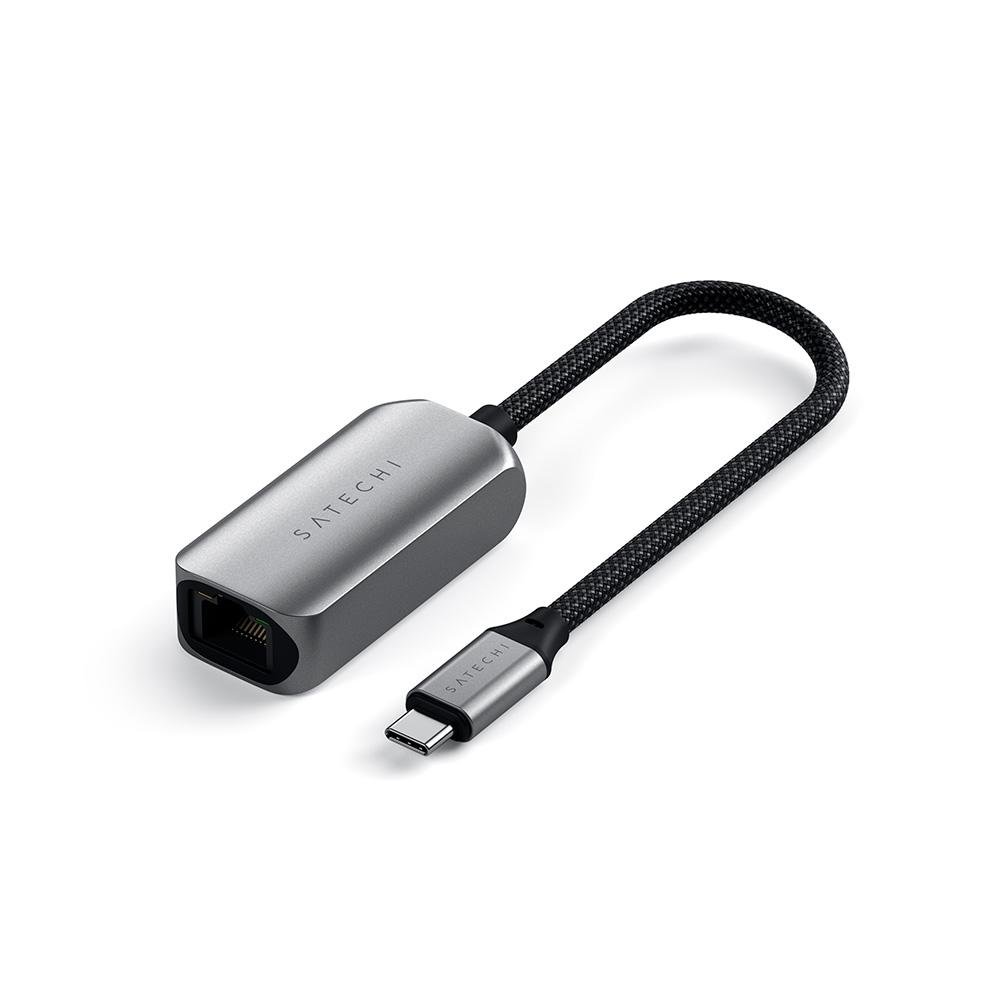 Adaptador de Rede Satechi Gigabit Ethernet, USB-C 2.5, Cinza - ST-AE25M