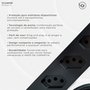 Filtro de Linha DPS IClamper, 5 Conexões, Preto - 23459