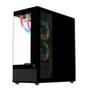 Gabinete Gamer C3-Tech Aquarius MT-G850BK, Mid Tower ATX, Lateral e Frontal em Vidro Temperado, Preto -  MT-G850BK