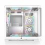 Gabinete Gamer Rise Mode Glass Curvo, M-ATX, Lateral e Frente em Vidro Temperado, Branco - RM-GA-GC-FW