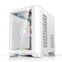 Gabinete Gamer Rise Mode Glass Curvo, M-ATX, Lateral e Frente em Vidro Temperado, Branco - RM-GA-GC-FW
