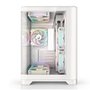 Gabinete Gamer Rise Mode Glass Curvo, M-ATX, Lateral e Frente em Vidro Temperado, Branco - RM-GA-GC-FW