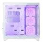 Gabinete Gamer Rise Mode Galaxy Glass Standard V2, Mid Tower, ATX, Lateral e Frontal em Vidro Temperado, Com 10 Ventoinhas, Branco - RM-GA-GGSW2-ARGB