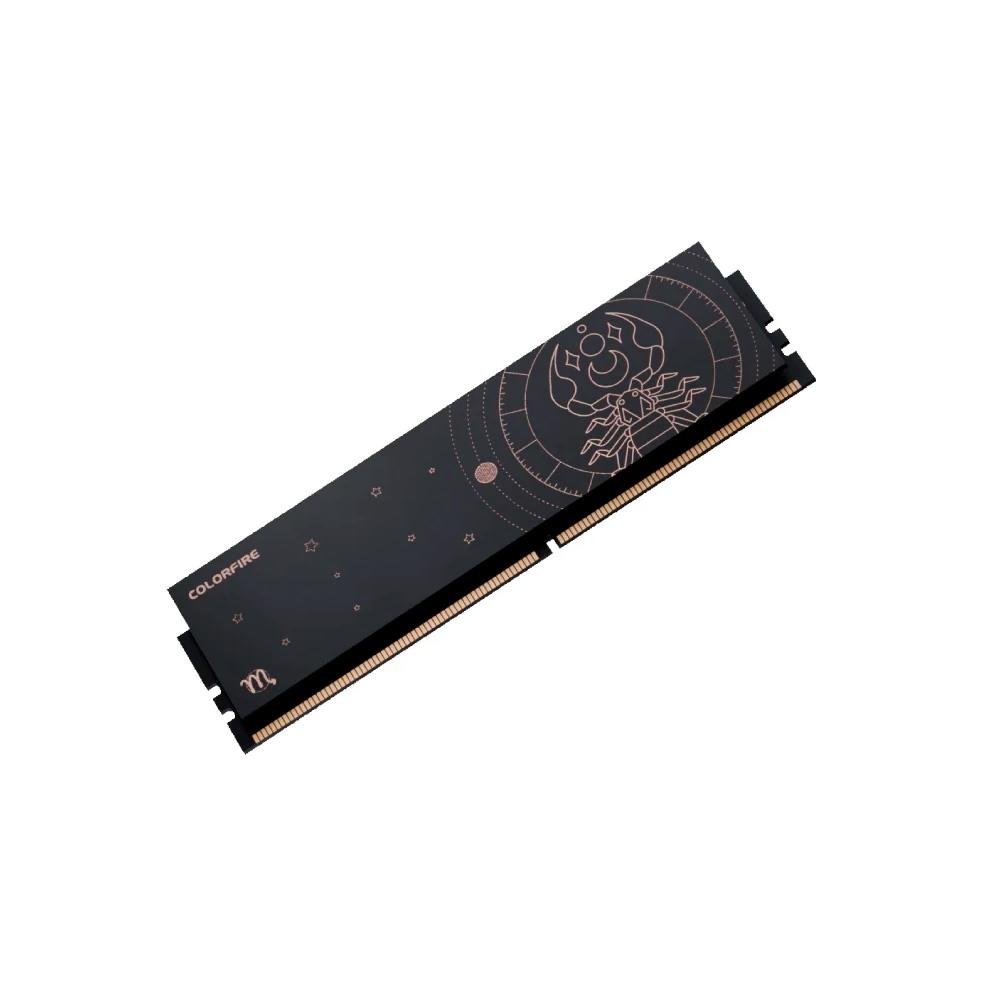 Memória RAM Colorful Scorpio, 16GB, 3200MHz, DDR4, CL22, Preto - CO16G3200D4BZ22B Memória RAM Colorful Scorpio, 16GB, 3200MHz, DDR4, CL22, Preto - CO16G3200D4BZ22B