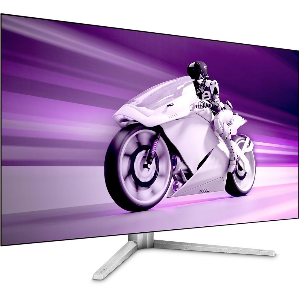 Monitor Gamer Philips Evnia OLED 42", 4K, 138Hz, 0.1ms, HDR, DisplayPort e HDMI, Som Integrado, Branco - 42M2N8900