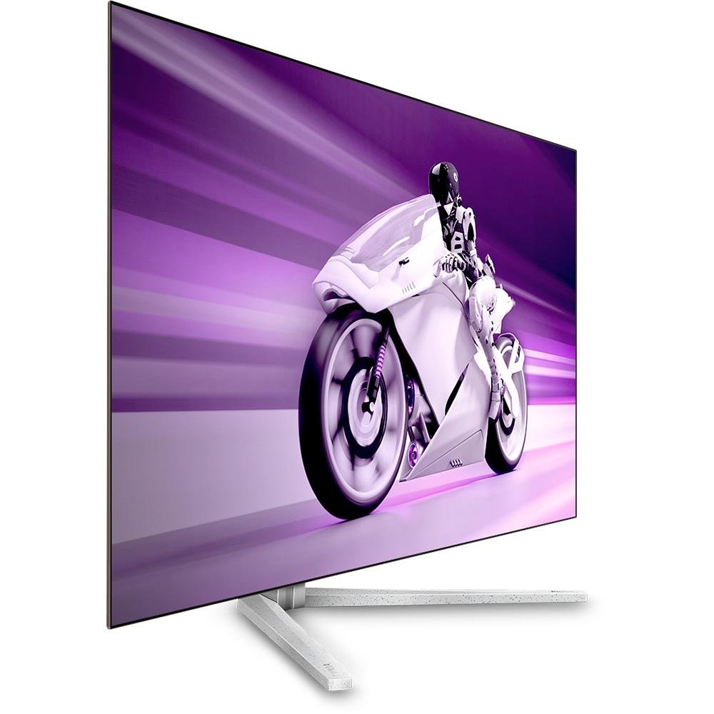 Monitor Gamer Philips Evnia OLED 42", 4K, 138Hz, 0.1ms, HDR, DisplayPort e HDMI, Som Integrado, Branco - 42M2N8900