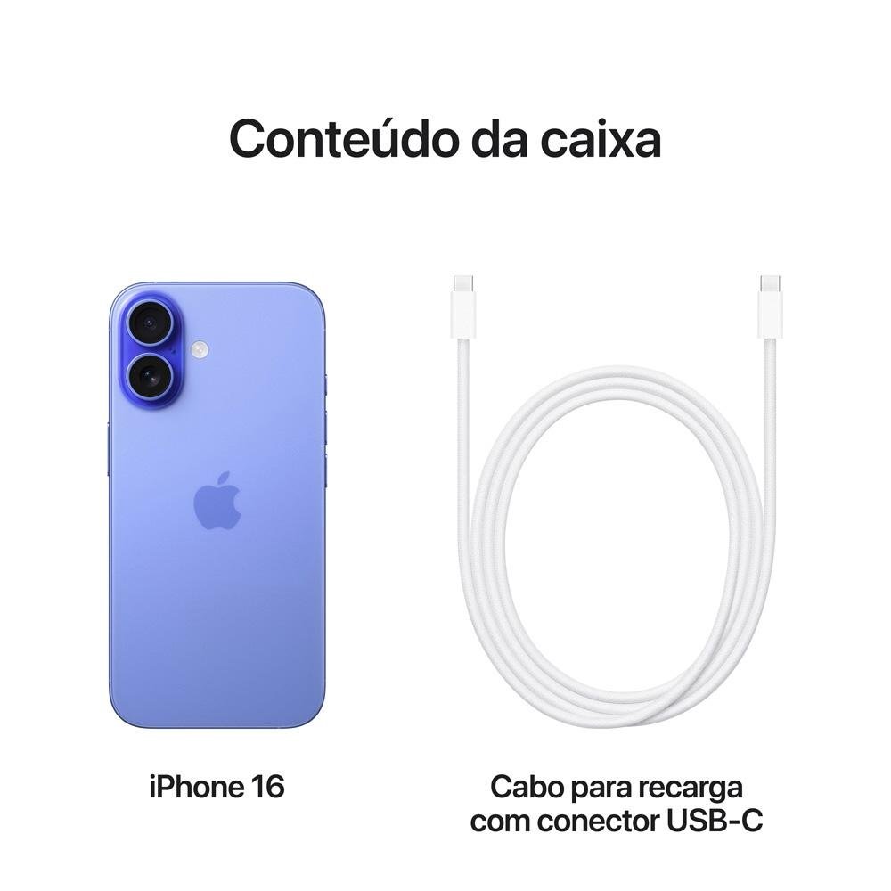 iPhone 16 256GB Ultramarino:O Novo iPhone | KaBuM!
