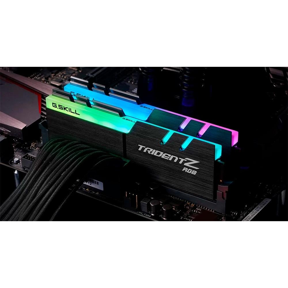 Memória RAM G.Skill Trident Z Series RGB 32GB (2X16GB), DDR4, 4000MHzz, CL18 - F4-4000C18D-32GTZR Memória RAM G.Skill Trident Z Series RGB 32GB (2X16GB), DDR4, 4000MHzz, CL18 - F4-4000C18D-32GTZR