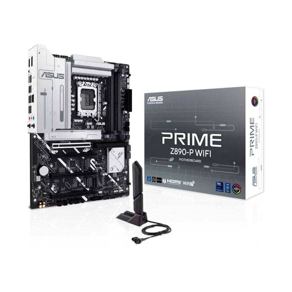 Placa-Mãe ASUS Prime Z890-P WIFI, Intel, ATX, DDR5, Wi-Fi, Preto - 90MB1I70-M0EAY0