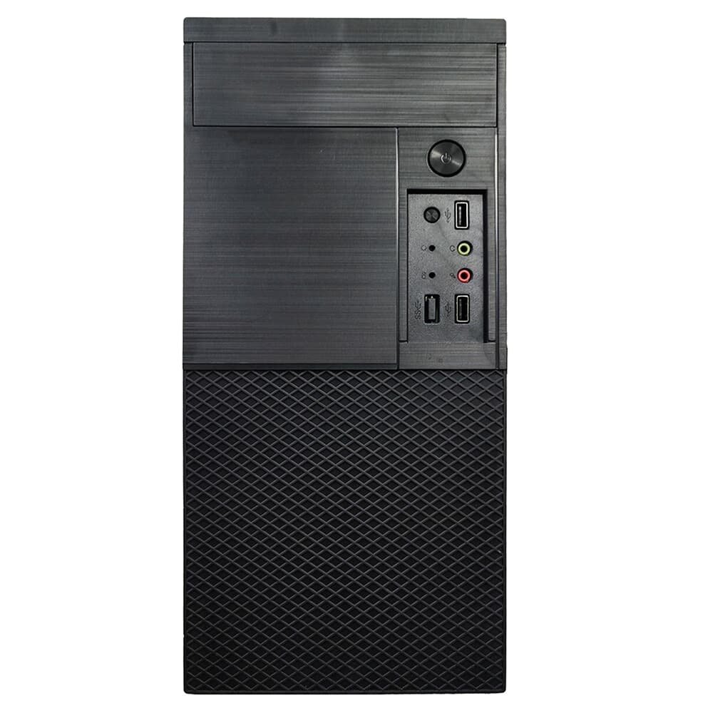 Gabinete Bluecase BG-2001, Mid tower, Com fonte 200W, 2 USB Frontal, Micro ATX e Mini ITX, com Fonte, Sem FANs, Preto - BG-2001BX