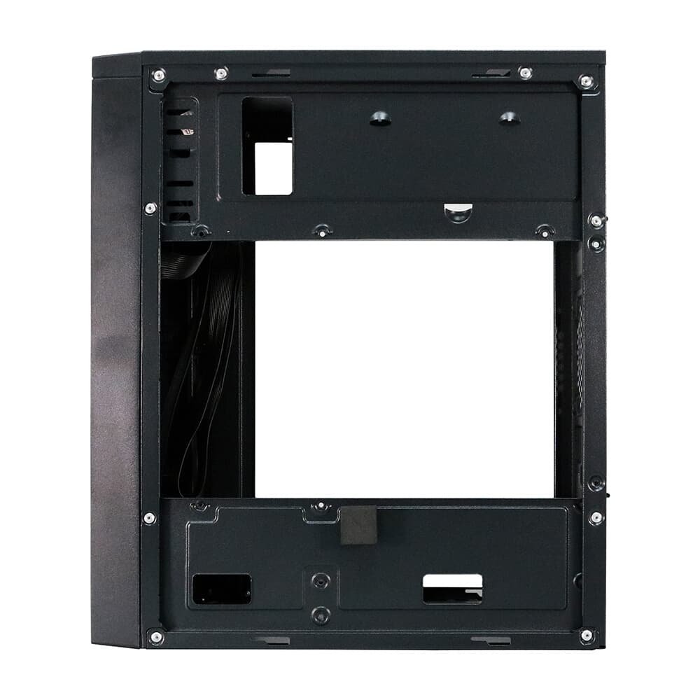 Gabinete Bluecase BG-2001, Mid tower, Com fonte 200W, 2 USB Frontal, Micro ATX e Mini ITX, com Fonte, Sem FANs, Preto - BG-2001BX