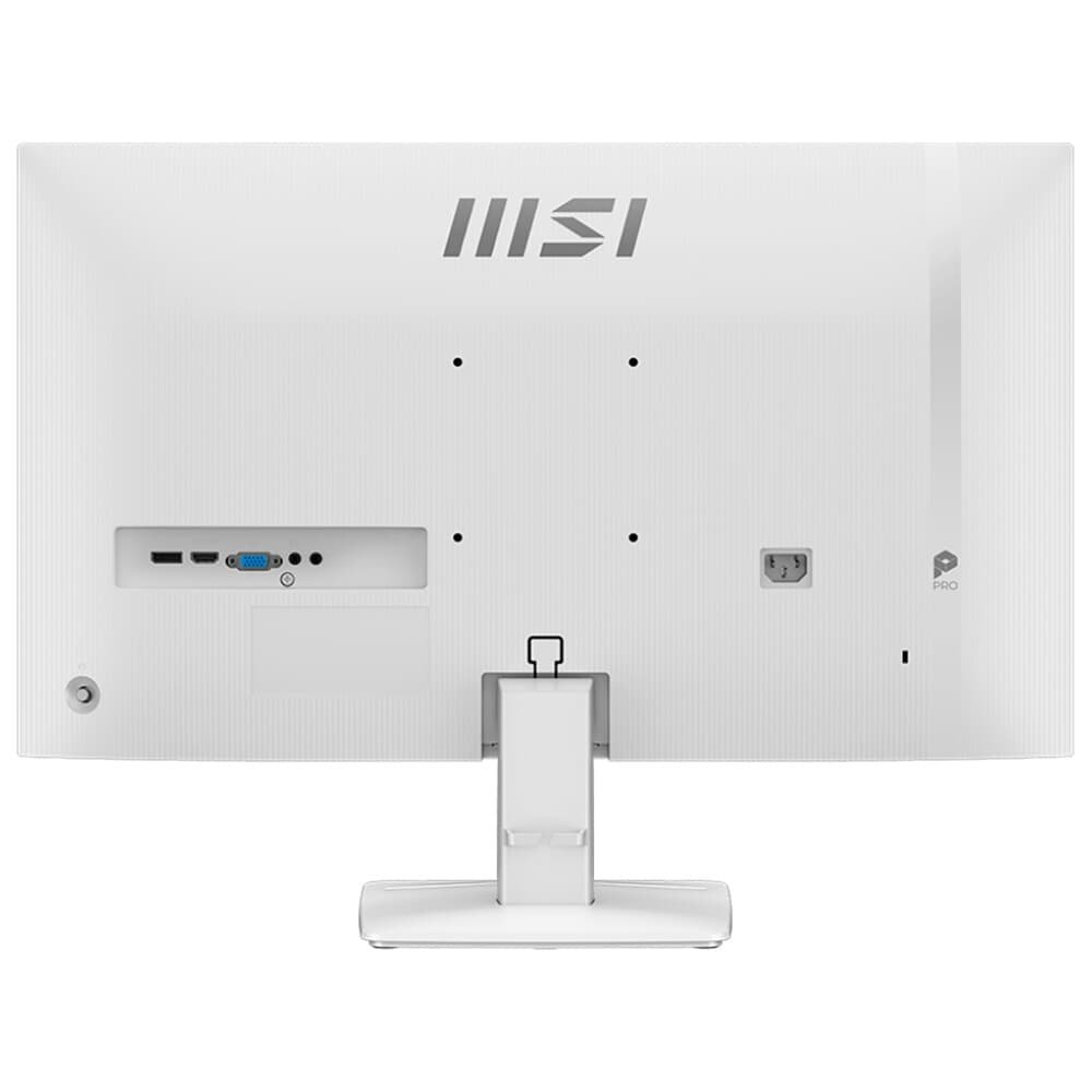 Monitor MSI PRO 27", FHD, 120Hz, 1ms, IPS, HDMI e DP, Alto-falante Embutido, Branco - MP275W E2