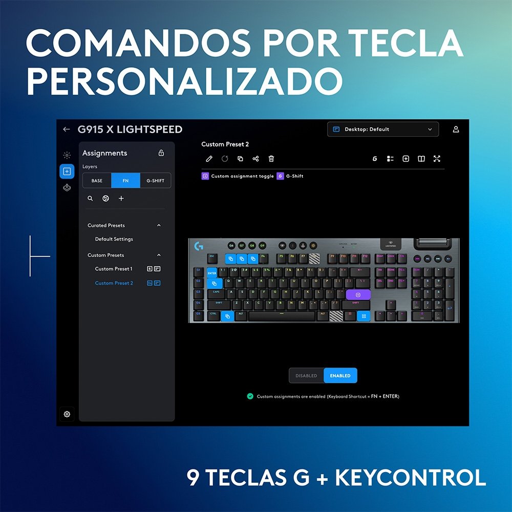 Teclado Mecânico Gamer Logitech G915 | KaBuM!
