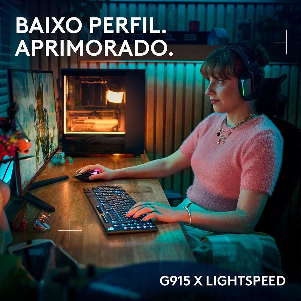 Teclado Mecânico Gamer Logitech G915 | KaBuM!