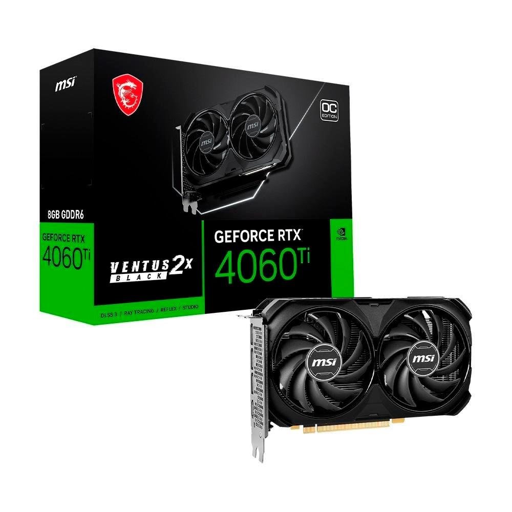 Kit MSI Placa de Vídeo RTX 4060 Ti VENTUS 2X 8G OC + Fonte MSI MAG A650BN, 650W, 80 Plus Bronze Kit MSI Placa de Vídeo RTX 4060 Ti VENTUS 2X 8G OC + Fonte MSI MAG A650BN, 650W, 80 Plus Bronze