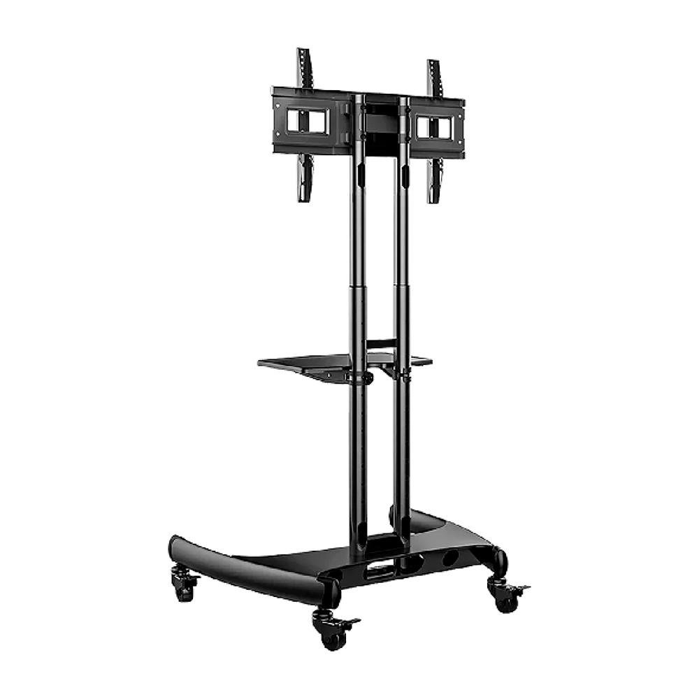Suporte Pedestal Móvel para TV, 32" a 75", Altura Ajustável Manual, Alumínio, Preto - NB-AVA1500-60-1P