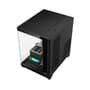 Gabinete Gamer Hyrax HGB750, Mini Tower, M-ATX, Frontal Curvo e Lateral em Vidro Temperado, Sem FANs, Preto - HGB750B