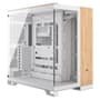 Gabinete Gamer Corsair 6500X Mid Tower, E-ATX, Lateral e Frontal em Vidro, Sem FANs, Branco e Madeira - CC-9011284-WW
