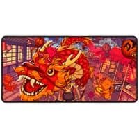 Mousepad Gamer Redragon Festival Do Dragão Flick Xl, 900x400x4mm, Edição Especial - P032FD 