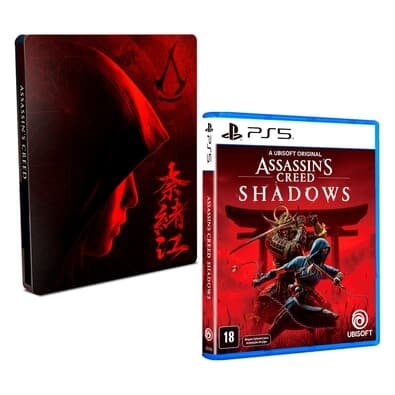 Imagem do produto Assassin’s Creed Shadows PS5 Edição SteelBook - Físico em Kabum