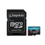MicroSD Kingston, 512GB, microSDXC Canvas Go Plus, Gen4, com adaptador - SDCG4/512GB