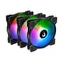 Kit com 3 Ventoinhas Rise Mode Z Led 5V, 120mm, Led ARGB, Preto - RM-ZLD-5V-ARGB-B