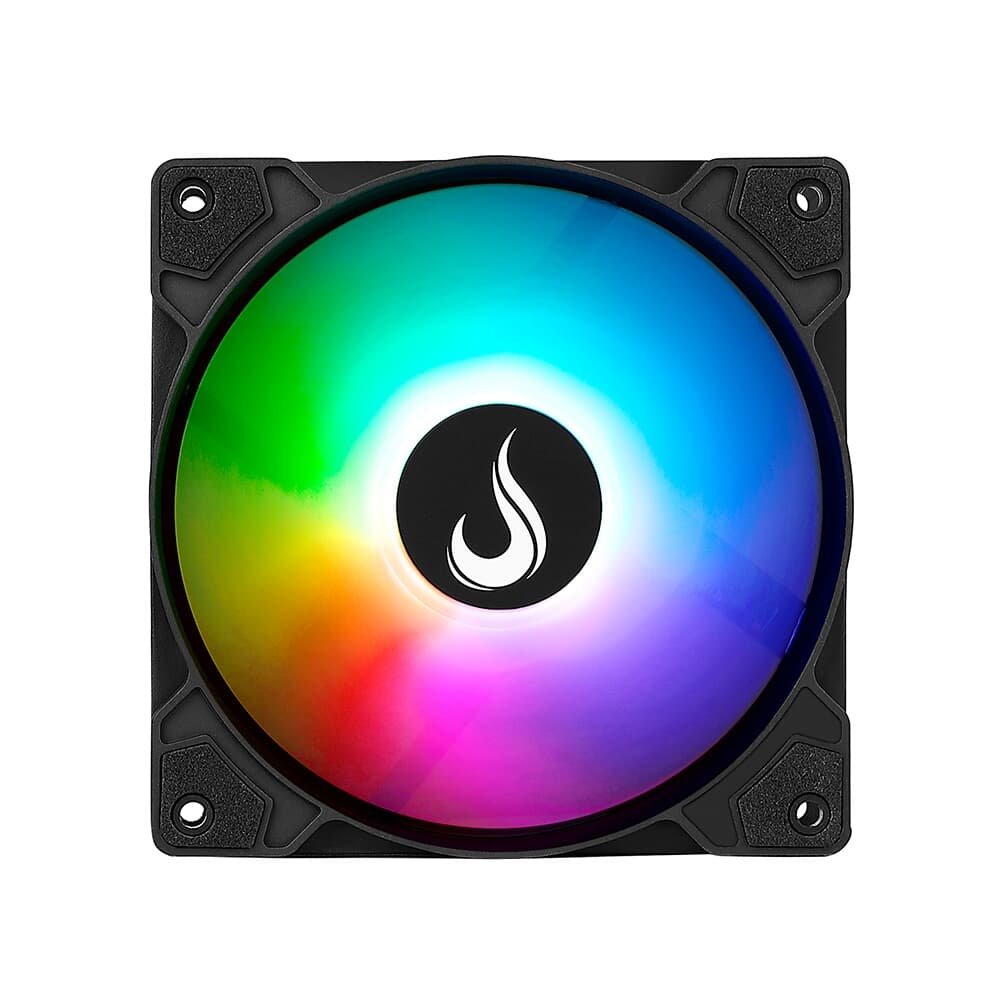 Kit com 3 Ventoinhas Rise Mode Z Led 5V, 120mm, Led ARGB, Preto - RM-ZLD-5V-ARGB-B