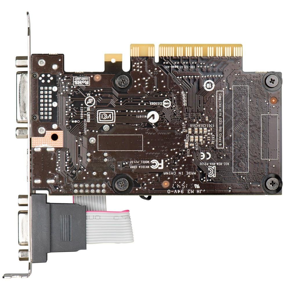 Placa de Vídeo GT 710 EVGA NVIDIA GeForce 2GB, DDR3 - 02G-P3-2713-KR Placa de Vídeo GT 710 EVGA NVIDIA GeForce 2GB, DDR3 - 02G-P3-2713-KR
