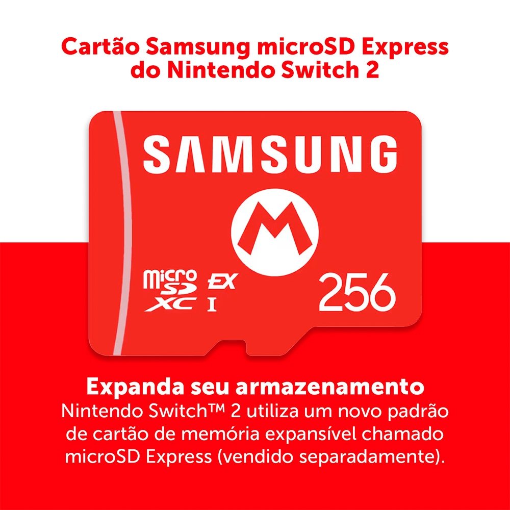 Cartão Samsung microSD 256GB Nintendo | KaBuM!
