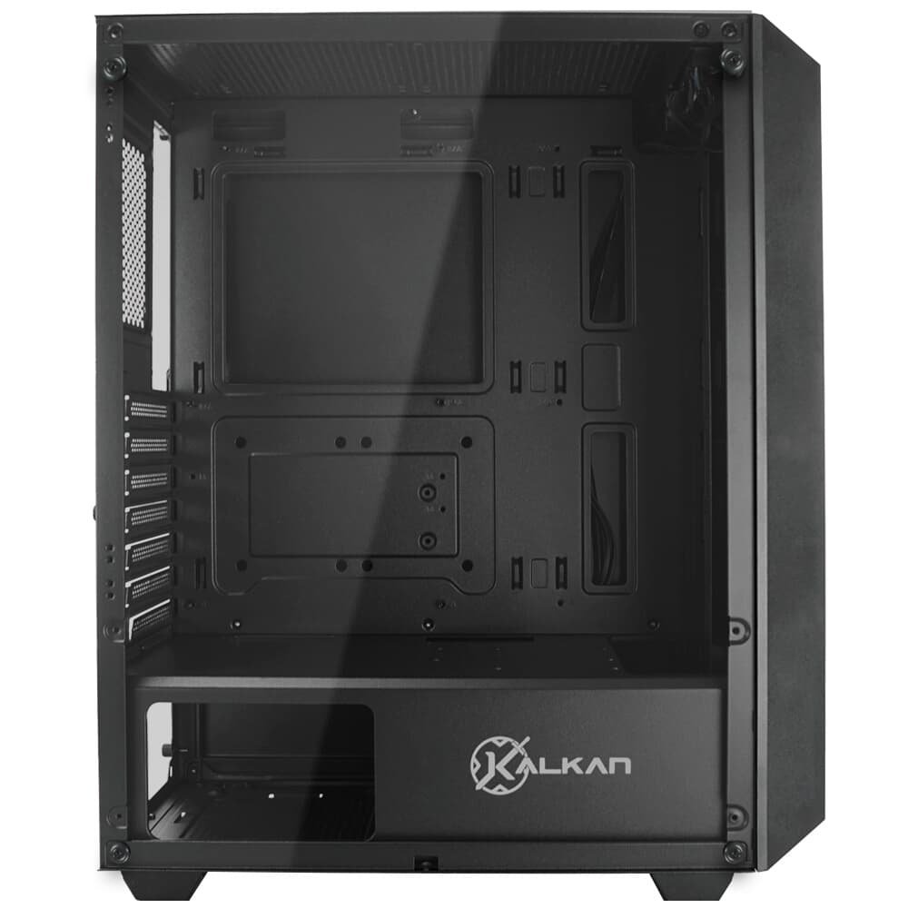 Gabinete Gamer Kalkan Alfern, Mid Tower, ATX, Lateral em Vidro Temperado, Preto - KLK00034 Gabinete Gamer Kalkan Alfern, Mid Tower, ATX, Lateral em Vidro Temperado, Preto - KLK00034