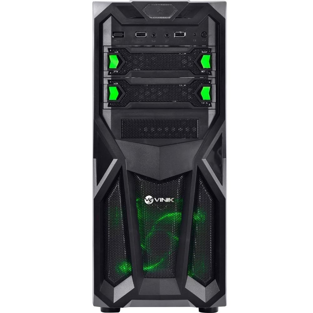 Gabinete Vinik Mid-Tower Blazing VX Gamer com Led Verde - 23375 Gabinete Vinik Mid-Tower Blazing VX Gamer com Led Verde - 23375