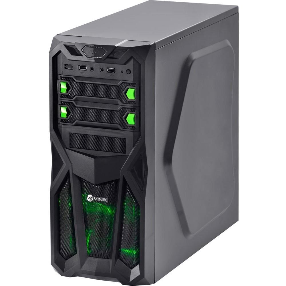 Gabinete Vinik Mid-Tower Blazing VX Gamer com Led Verde - 23375 Gabinete Vinik Mid-Tower Blazing VX Gamer com Led Verde - 23375