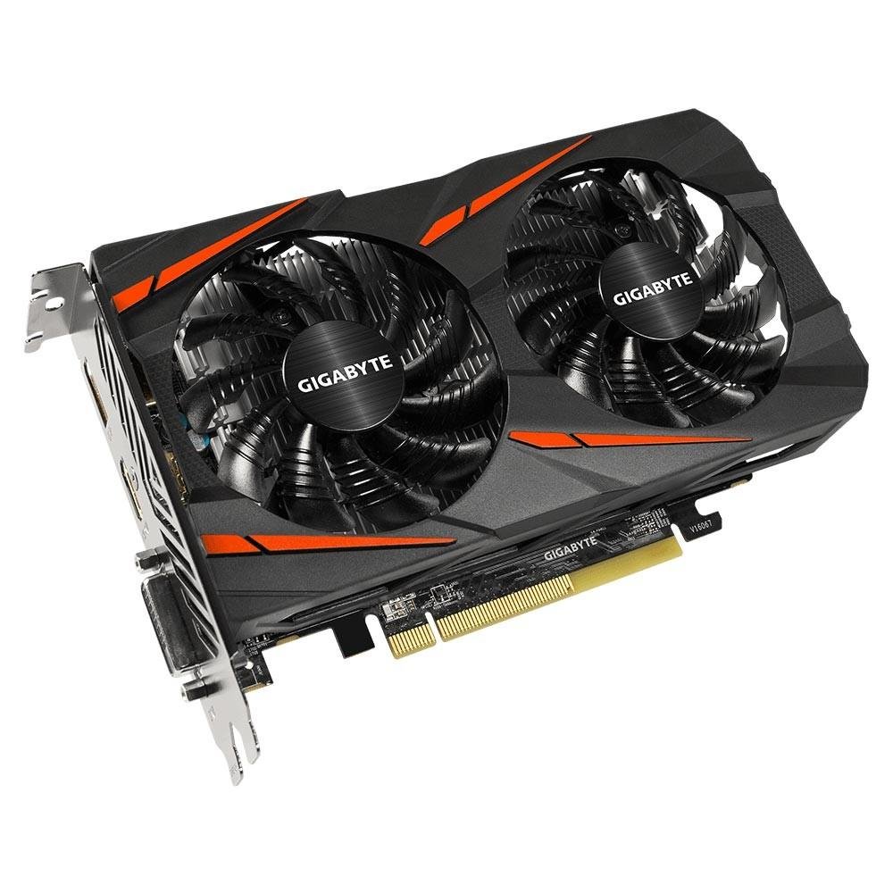 Placa de Vídeo VGA Gigabyte AMD Radeon RX 460 WINDFORCE OC 2G - GV-RX460WF2OC-2GD Placa de Vídeo VGA Gigabyte AMD Radeon RX 460 WINDFORCE OC 2G - GV-RX460WF2OC-2GD