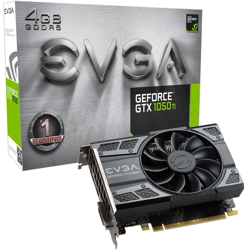 Placa de Vídeo EVGA NVIDIA GeForce GTX 1050 Ti Gaming 4GB, GDDR5 - 04G-P4-6251-KR Placa de Vídeo EVGA NVIDIA GeForce GTX 1050 Ti Gaming 4GB, GDDR5 - 04G-P4-6251-KR